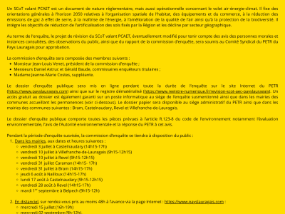 Enquête publique SCOT